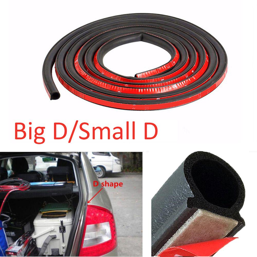 4M Big D shape Car Door Rubber Weather Seal Hollow Strip Weatherstrip 13FT