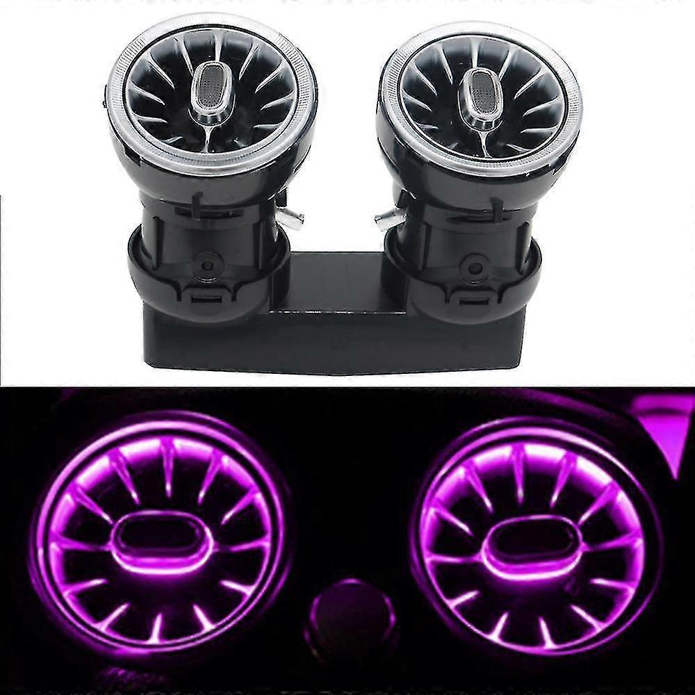 Rear Air Conditioning Vents 64color Led Turbine Ambient Light Compatible with Mercedes C /e/glc/ Cla