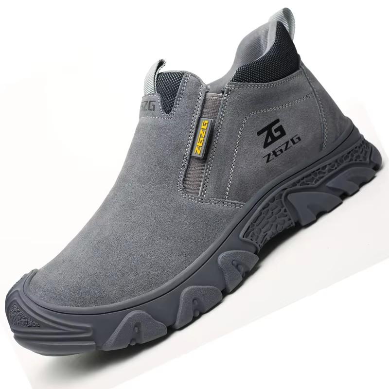 Plus Size 48 Anti Scald Welding Shoes Work Boots Men Anti-smash Anti-puncture Safety Shoes Indestructible Men Protective Shoes