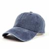 Washed Cotton Baseball Cap Men'S And Women'S Fashion Dad Hat Casual Retro Soft Top Curved Brim Solid Color Cap