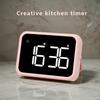1pc Digital Kitchen Timer, LED Electronic Countdown with Adjustable, Plastic, Battery Operated 3 AAA Not Included, Clear Display for Cooking Learning