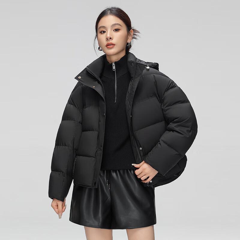 Xuezongfei Women's Short Hooded Puffer Down Jacket