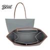 Travel Purse Organizer Insert Felt Multi-compartment Bag Handbag Shape Protector with Zipper Pocket for Women