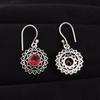 Pink Tourmaline Gemstone 925 Sterling Silver Jewelry Drop/Dangle Earrings 1.57" CE-19-1