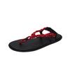 Fashion Beach Roman sandals hemp rope thick bottom Velcro flip flops new style clip toe lazy all-match
