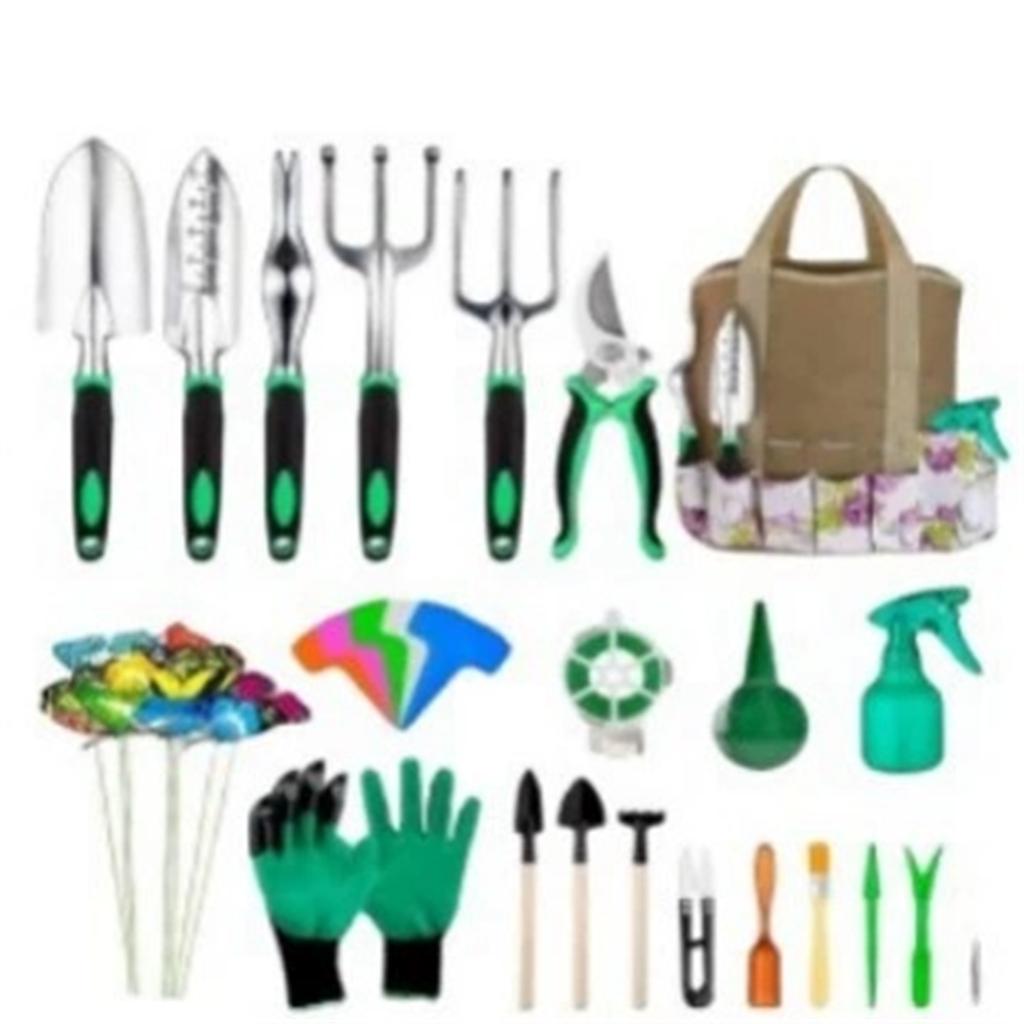 Garden Tools Set – Heavy Duty Gardening Kit with Hand Tools for Planting, Weeding & Outdoor Garden Care