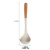 ZISIZ Wooden Handle Silicone Kitchen Utensils