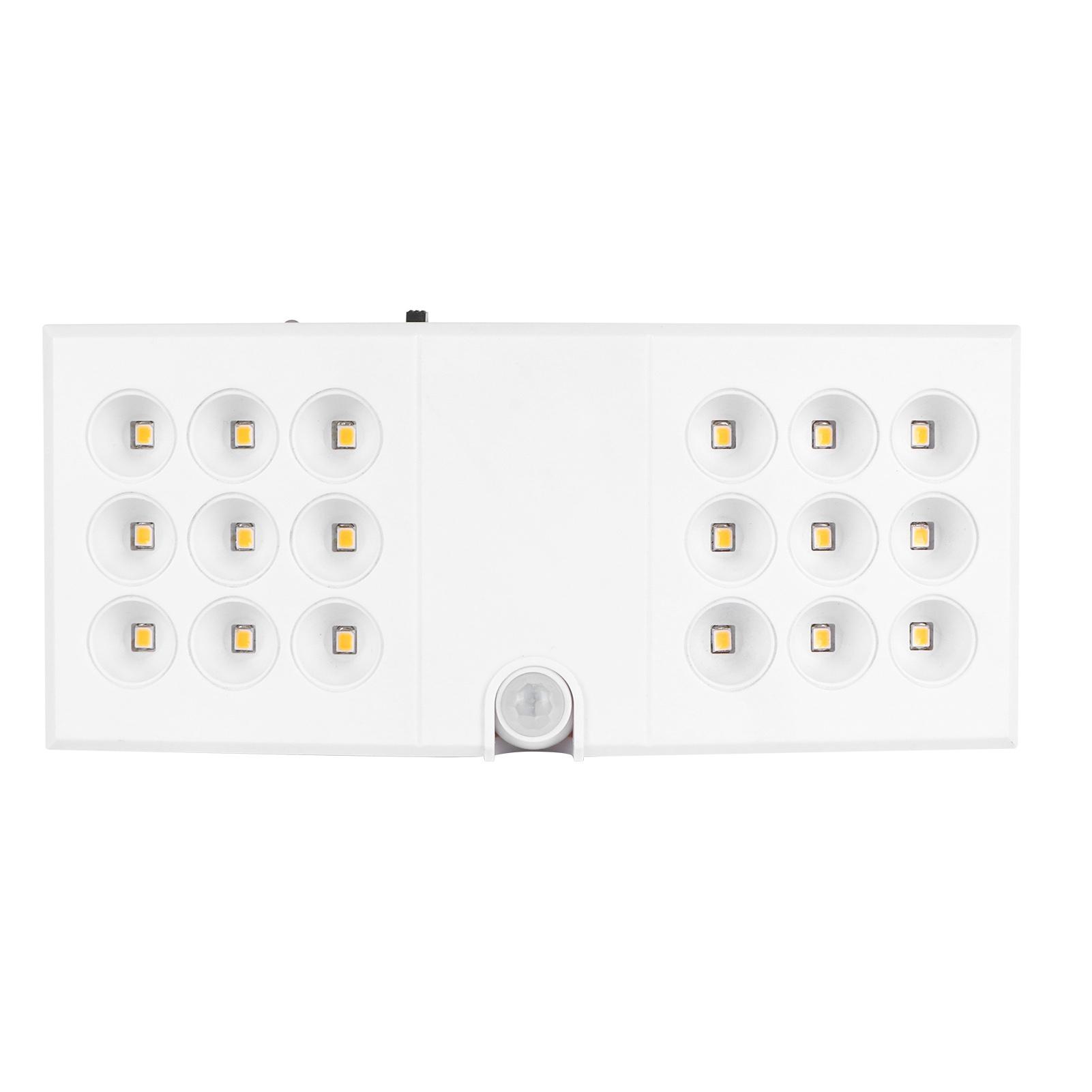 

LED Motion Sensor Light USB Infrared Scanning PIR Night Lamp for Wardrobe Cabinet Warm White