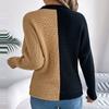 Women's Fashion Casual Loose Contrast Raglan Sleeve Sweater Long Sleeve Pullover Top
