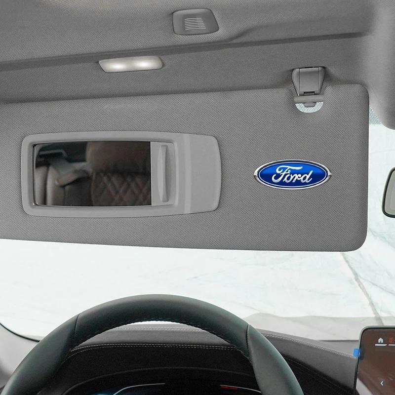 Focus Hot For Ford Fashion Car Rearview Mirror Badge Emblem Decal Interior Sticker For Ford Focus 3 2015-2018 Kuga 2016-2019 Esc
