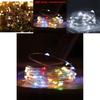 Weihnachts-Kupferdraht-LED-Lichterkette mit Batteriebox und Schalter für Feiertagsdekorationen