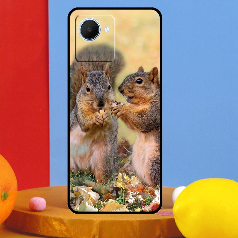 

Squirrel Cute Animals For Realme C75 C71 C55 C53 C67 C61 C33 C63 C51 10 11 12 13 14 15 Pro Plus C65 GT7 Pro Case Realme C71 4G