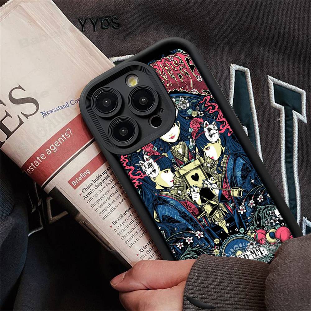 

Japanese B-BABYMETAL Band For IPhone 17 15 13 12 11 14 Pro Max X XR XS 16 Plus Shockproof Candy Back Cover iPhone 16