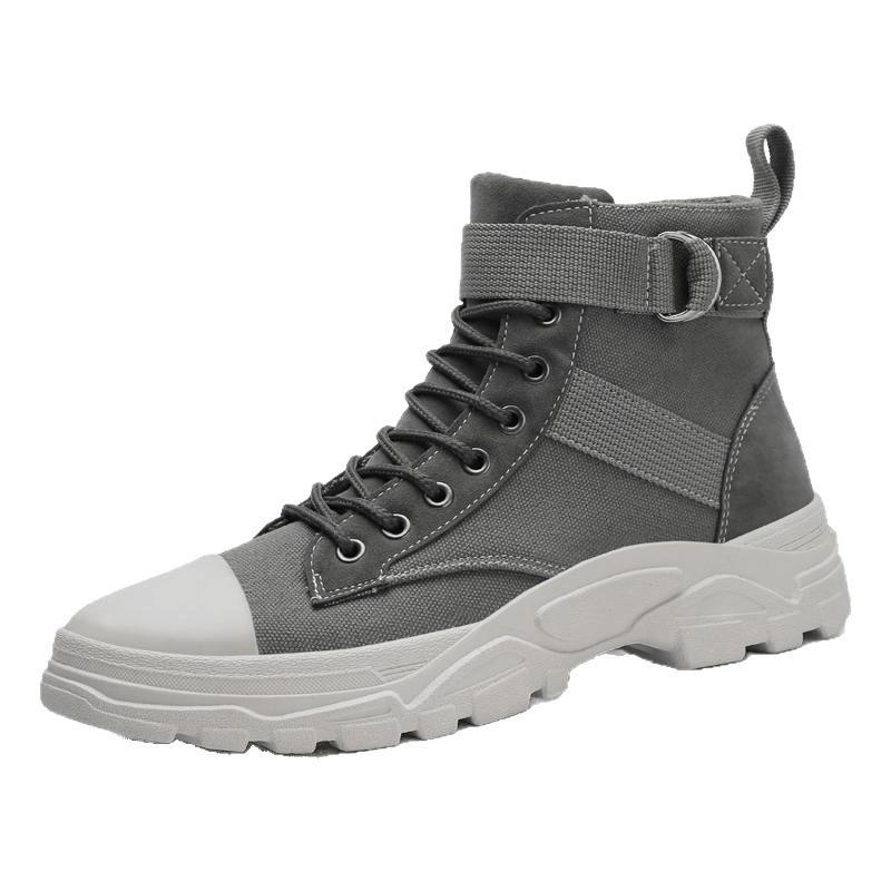 Autumn New Men's Shoes High-top Martin Boots Winter Korean Canvas Shoes Trendy Casual Shoes Foreign Trade Tooling Boots