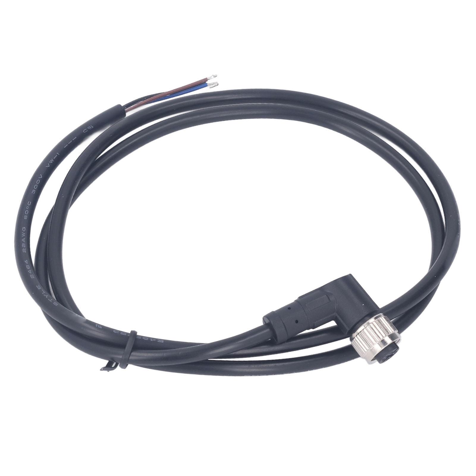 

M12 Cable 4 Pin Aviation Socket Electrical Cable Right Angle Female Connector 1M 250V AC DC for Machine Equipment