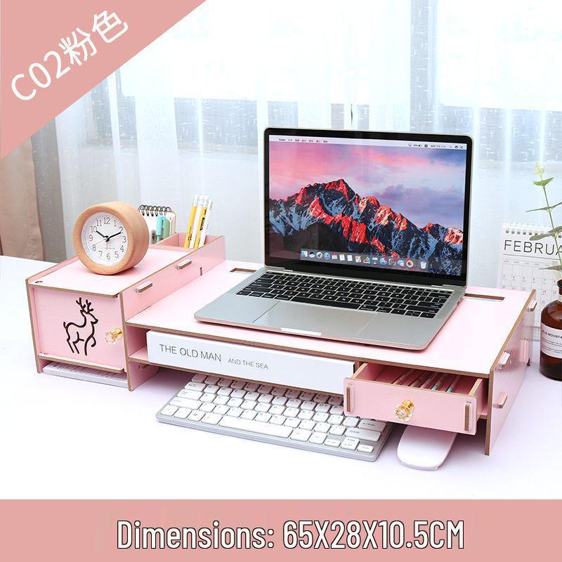 Ergonomic Laptop Cooling Stand with Storage