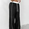 Moda abbigliamento donna stile sportivo primavera estate ampio casual di nicchia pantaloni a gamba larga pendenti
