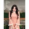 8 New Chinese Pink Dresses for Women's Winter New Velvet Dresses, National Style Retro Large-size Cheongsam