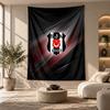 Arazzo Decorativo, Arte da Parete Stampato Beşiktaş FC, Appeso a Parete Leggero per Sfondo Camera da Letto
