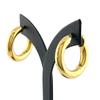 Pristine JIL SANDER Pierce handmade hoops gold SV925 Women J11VG0002 Used