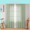 Polyester Voile Vorhangpaar Mit UV-Schutz Für Wohnzimmerfenster