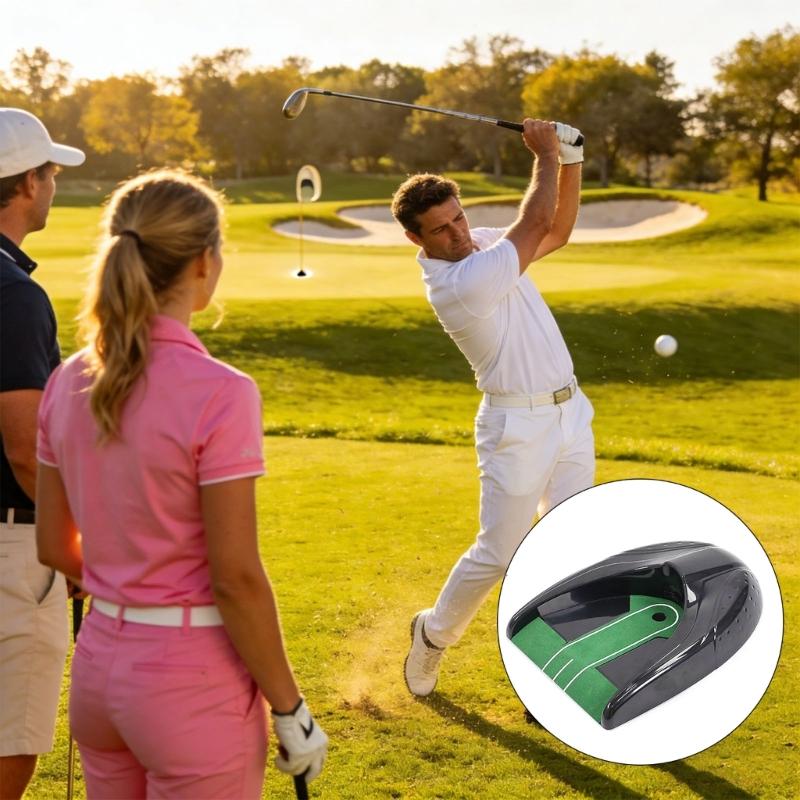 Automatic Golf Ball Return Device For Putting Exercise Adjustable Length And Position No Power Included