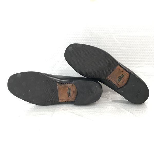 Seltene NIPMAR Straußenbein Slipper Mokassins Größe 6.5 24.5cm Schwarz Slipper Straußenleder Business Schuhe(GEBRAUCHT)