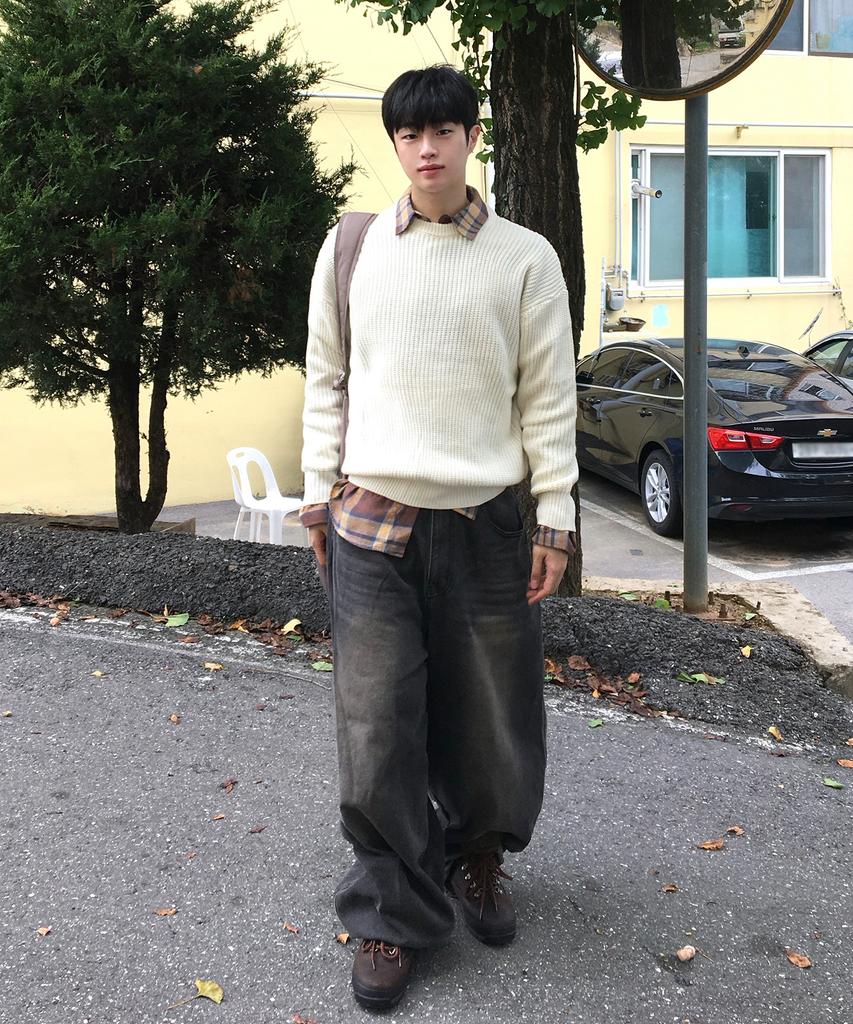 LEMAIN SECOND Oversized Voluminous Washable Crew Neck Hazzi Knit [Ivory]