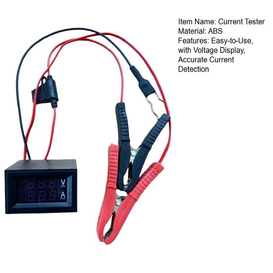 Automotive Battery Leakage Detector, Vehicle Dark Current Tester with Voltage Display, Car Battery Leakage Detection Tool, Battery Drain Tester