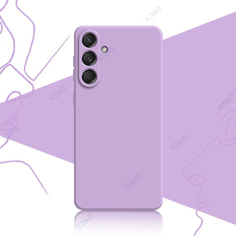 Handyhüllen für Samsung Galaxy C55 F55 M55 M55s 5G 360 Weiche Luxus Quadratische Flüssigsilikonhüllen Stoßfeste Taschen