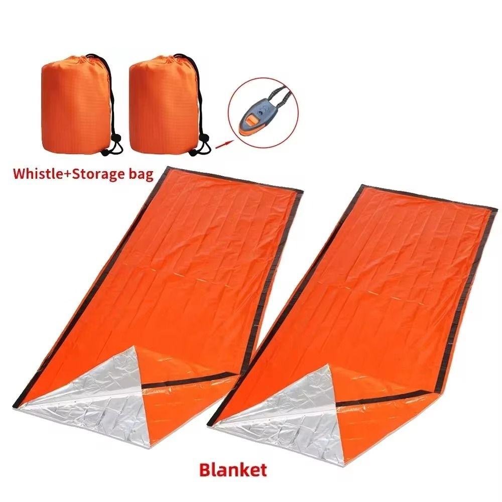 Reusable Survival Sleeping Bag Waterproof Thermal Blanket Kit Emergency Sleeping Bag  Survival