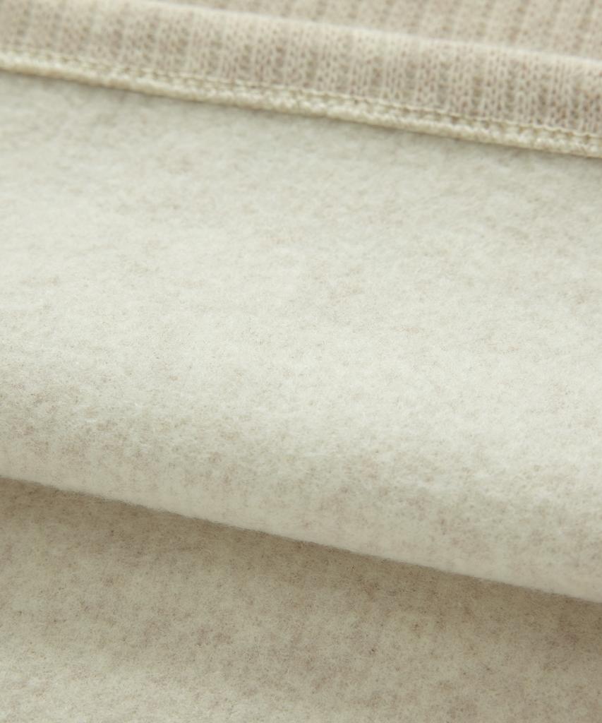 COVERNAT WOMAN Henley Neck Sweatshirt Oatmeal