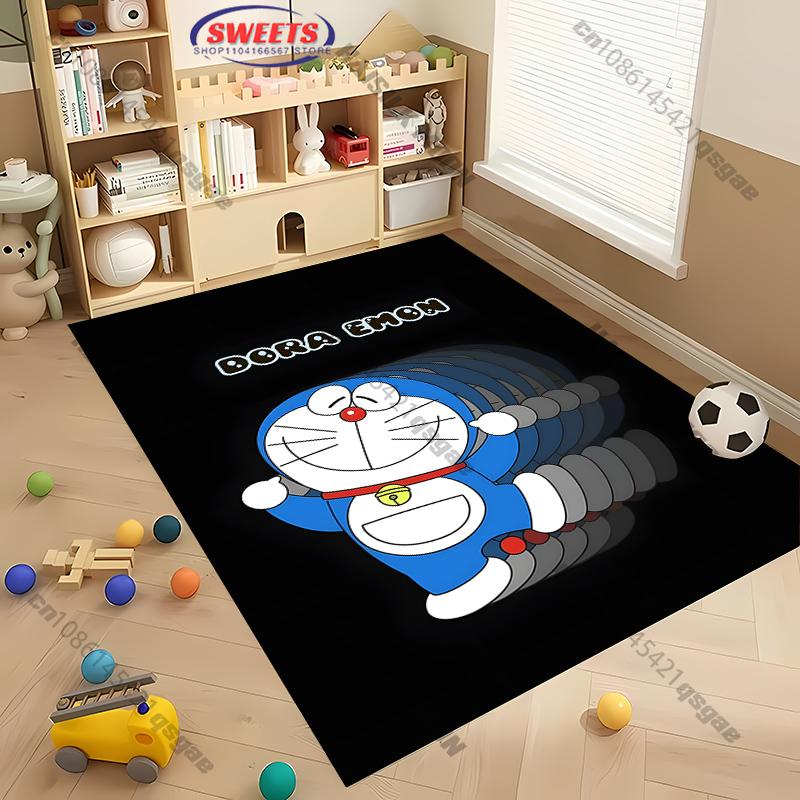 Cute Doraem0n Cartoon Printed Carpet! Anti-slip Sound Insulation, Living Room Bedroom Entrance Door Mat Sofa Rugs Gift Potdemiel