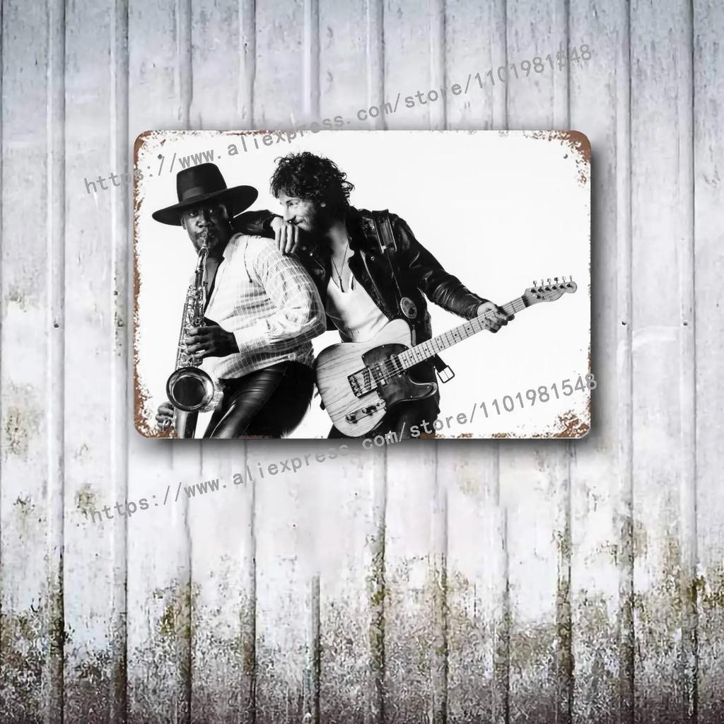 Bruce Springsteen Kapela Dekorácia Plagát Vintage Plechová Tabuľa Kovová Tabuľa Dekoratívna Doska pre Pub Bar Pánska Jaskyňa Klub Nástenná Dekorácia