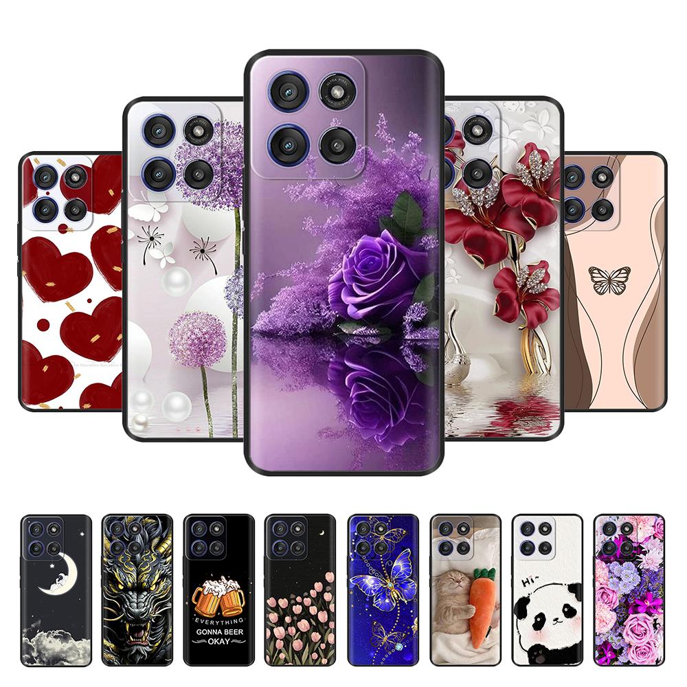 Case for Motorola Moto Edge 60 Fusion Edge 60 Stylus Pro Creative Patterns Soft Slim TPU Silicone Back Cover Shockproof Fundas