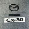 Auto Front Grille Trunk Emblem Logo For CX-30 Badge Car Hood Grill Rear Trunk Steering Wheel Logo Accessories