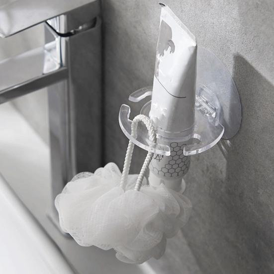 Toothbrush Toothpaste Holder Strong Load-bearing Punch Free Wall Mounted Shaver Organizer Toothbrush Storage Rack