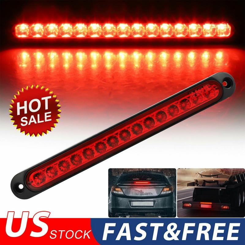 Rear LED Lights For Car LED High Mount Brake Light Multipurpose Stop Lamps Dustproof Automotive Supplies For Travel Daily
