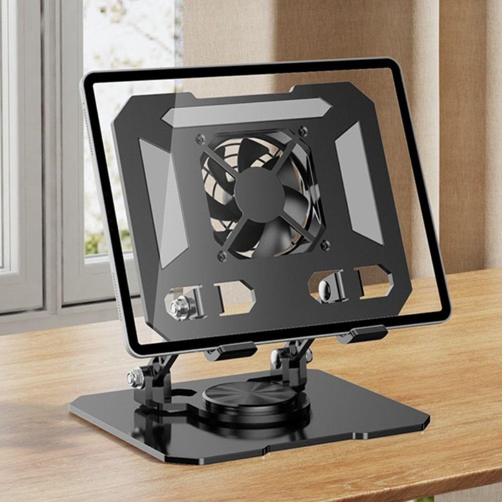 360 ° Rotatable Cooling Fan Tablet Bracket Foldable Tablet Radiator Bracket  Live Stream