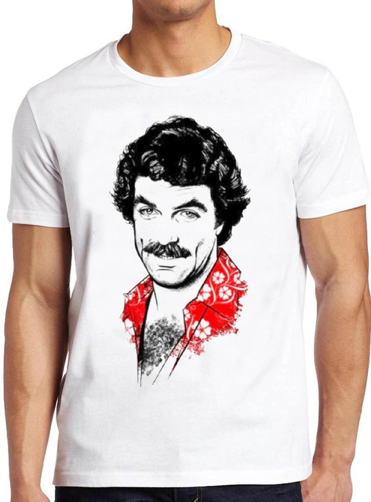 

Magnum PI T Shirt B666 80s TV Show Retro Cool Top Tee Graphic Short Sleeve Shirt Unisex Men Women All-Season 5XL різнокольоровий