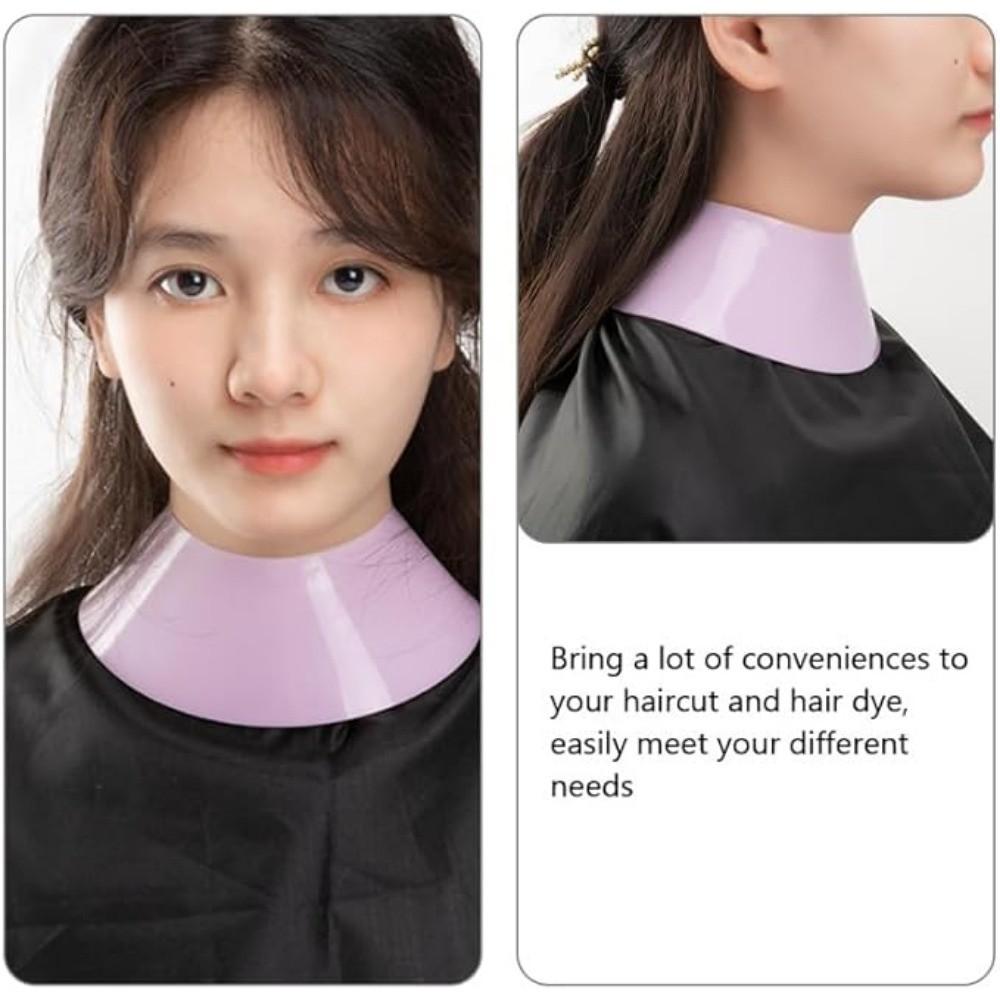 Silikon Stylisten Schneidekragen Haarfärbeumhang Wasserdichte Nackenabdeckung Wickel Friseur Friseurbedarf