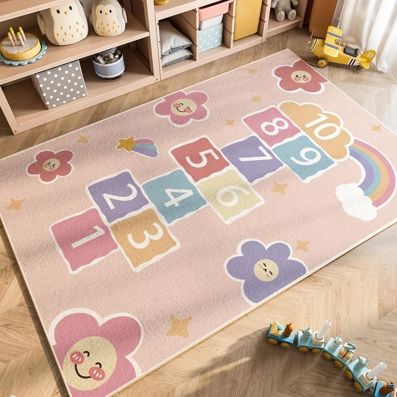 Kids Number Rug Educational Toy Non Slip Easy Clean Nursery Playroom Activity Center Decor Learning Mat Children Carpet Fashion