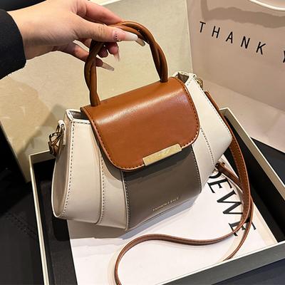 Weiche Ledertasche für Damen Patchwork-Taschen Schulter-Umhängetasche Luxus-Designer Feminin Damen Hohe Qualität Neu