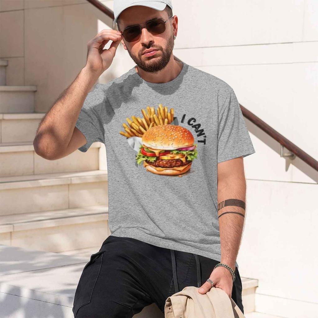 Eatmeal Burger Unisex Tshirt Fitness Enthusiasts Eat Day Grh T Shirts Funny Summer Outors Unisex Unisex Casual Clothes Tops 2026 New M