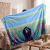 Warm Flannel BlanketScream Ghostface Soft Cozy Throw Blanket for Bedroom Couch
