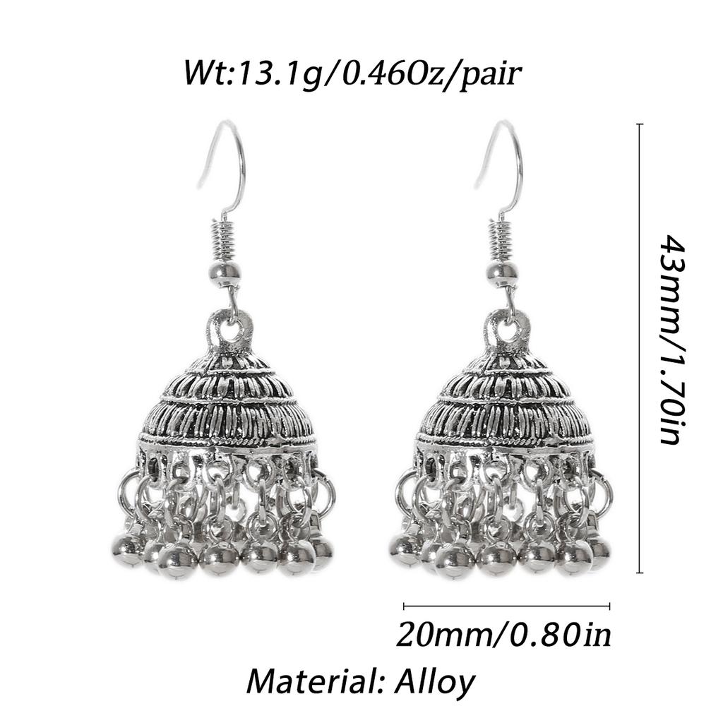 Pendientes Piercing Indian Zircon Jhumka Tassel Earrings Women Accessories Kolczyki Copper Color Earring Trendy Party Ear Rings