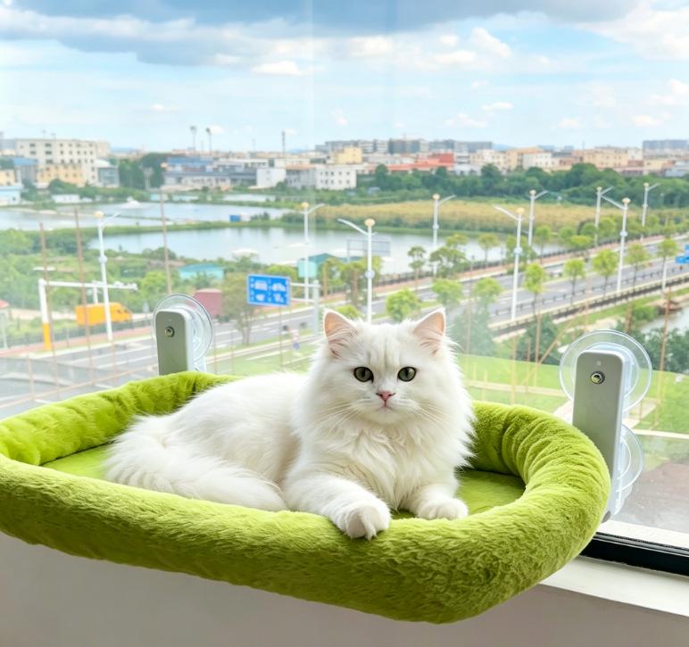 Suction Cup Window Bed: Cat Hammock & Sunbathing Spot