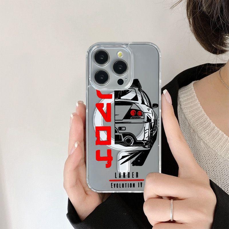 Trendige Handyhülle mit Auto-Thema, sturzsicher, Hartschale für iPhone 13-17 Pro Max