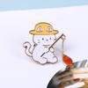 Fish Fox Strawberry Enamel Pin Lovely Brooch Cartoons Badge For Bags Jeans Hoodies Denim Lapel Pin Jewelry Kids Best Gift