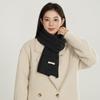 Minimalist Style Solid Color Knitted Scarf with Wool for Girls Winter Warm and Versatile Outdoor Soft Scarf.